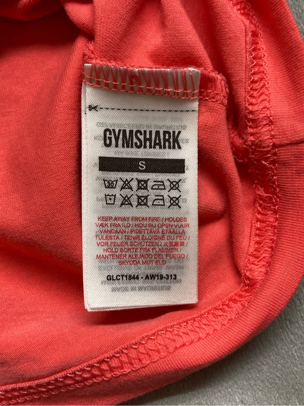 Gymshark Fraction Crop Top Pink Small - Picture 5 of 6